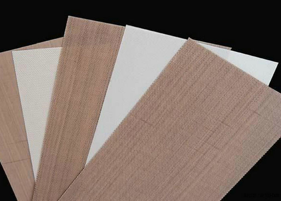 Tissu enduit blanc de fibre de verre de PTFE, tissu revêtu de téflon de fibre de verre
